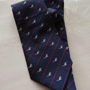 Vintage Shanghai Airlines Uniform Tie Necktie Antique Menswear Office Formalwear